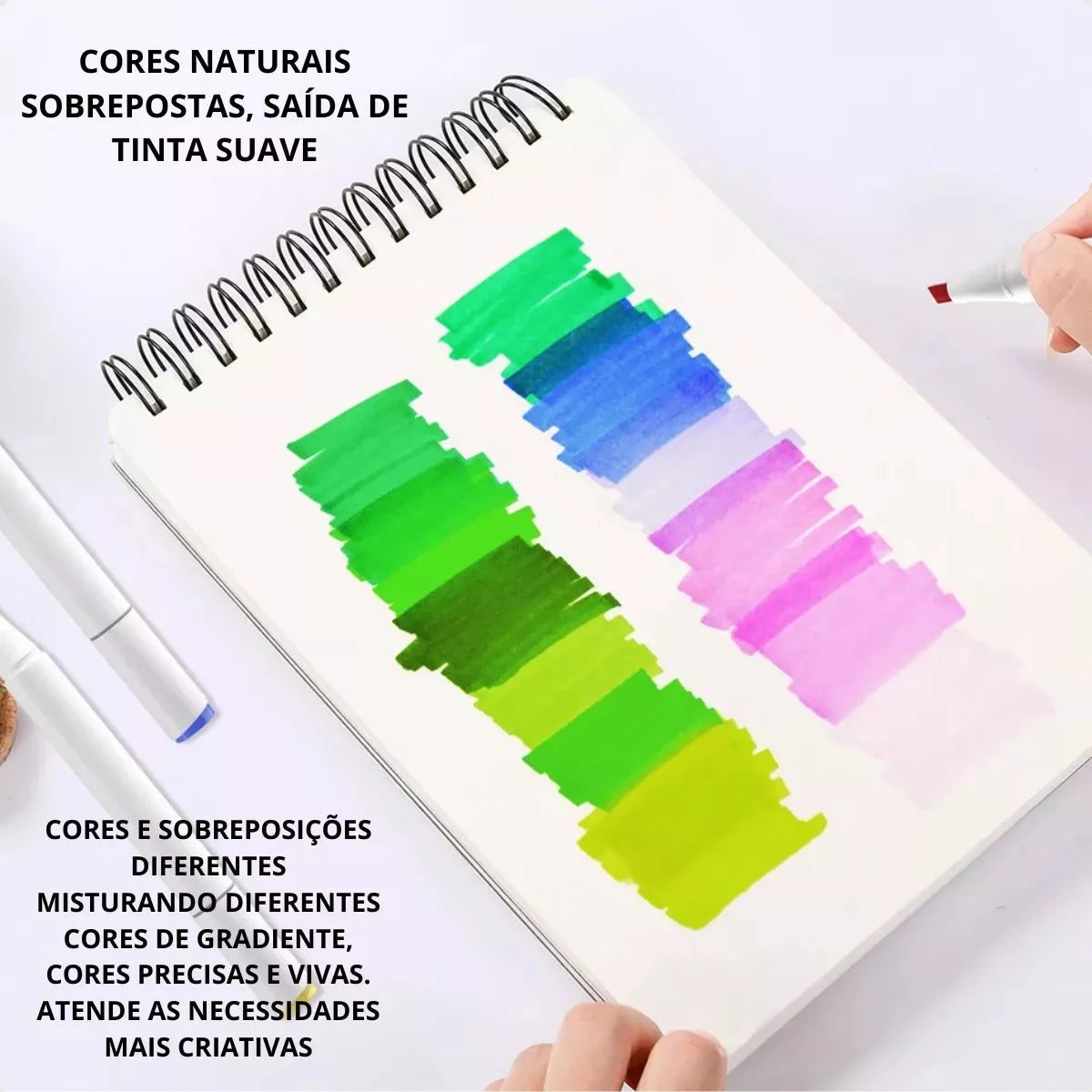 Livro De Colorir Stitch Capa Dura 48 Páginas De Desenhos+ Kit Com 60 Canetinhas